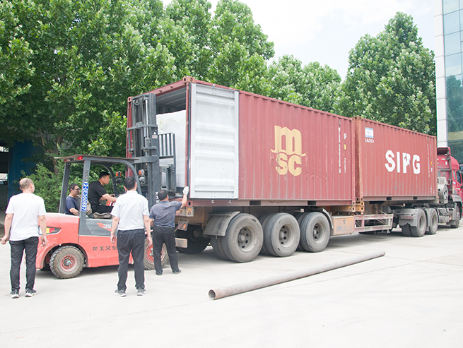 Rice color sorter and packing machine are being deliveried to Nigeria